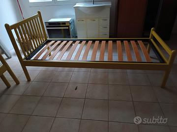 letto singolo con rete