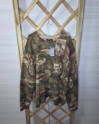 Maglione Polo Ralph Lauren Ski Camo Knit Sweater