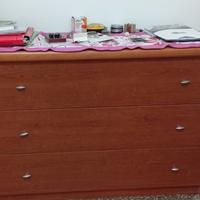 cassettiera color ciliegio 