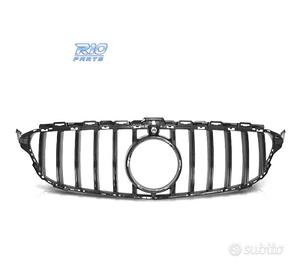 GRIGLIA MERCEDES CLASSE C W205 14-18 LOOK GTR NERO