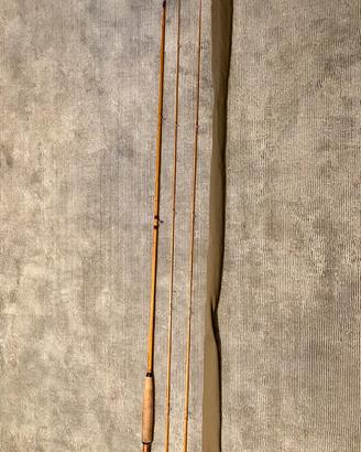 Canna pesca bamboo LH DESIGN 7’6” #5, 2 tips.