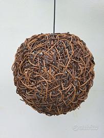 Paralume lampadario rattan
