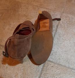 scarpe marrone con tacco 