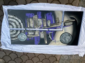 Quadro d’arredo moderno . Su  tela 80x160cm