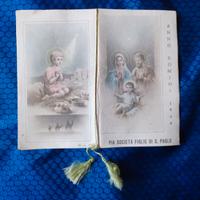 ANTICO RARO SANTINO CON CALENDARIO DEL 1946.