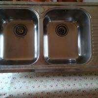 Lavello da incasso acciaio inox 2 vasche