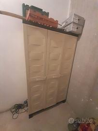 Armadio in plastica per giardino 50€