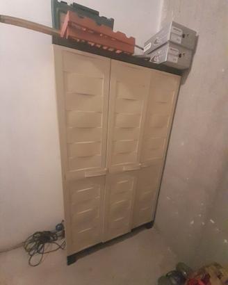 Armadio in plastica per giardino 50€