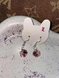 Orecchini in argento sterling 925 e resina