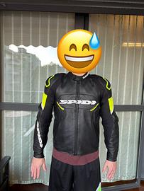 Giacca moto SPIDI pelle racing • taglia 48 • nuovo