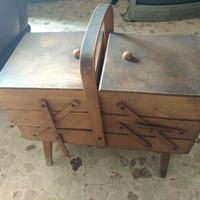 Contenitore cucito legno