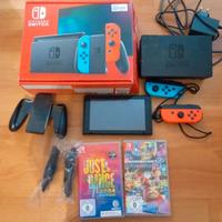 Nintendo Switch + Mario Kart Deluxe 8