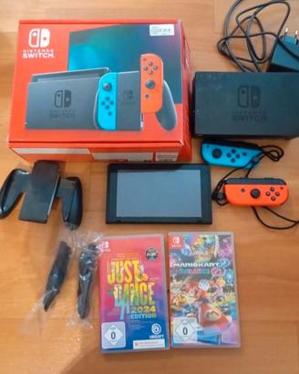 Nintendo Switch + Mario Kart Deluxe 8