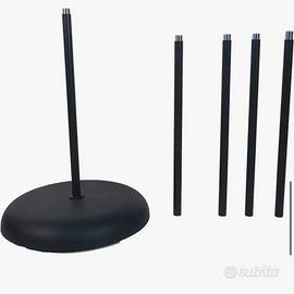 Base supporto con asta modulare regolabile