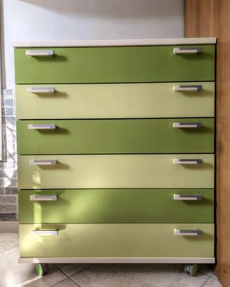 Cameretta completa verde