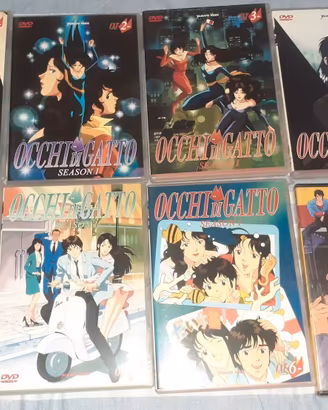 LOTTO ANIME TV anni 80 Occhi di gatto,City Hunter