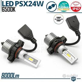 Lampadine LED PSX24W BIANCO POTENTE 8000LM CANBUS