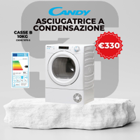 ASCIUGATRICE CANDY SMARTPRO 10KG CLASSE B