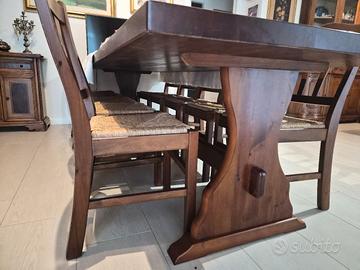 TAVOLO TAVERNA SOGGIORNO + 12 SEDIE