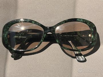 Occhiali vintage montatura ovale lenti anche  sole