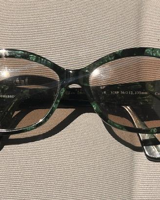 Occhiali vintage montatura ovale lenti anche  sole
