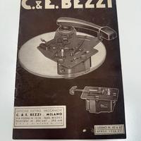 Listino originale C.& E. Bezzi Mi 1938 – Elettrome