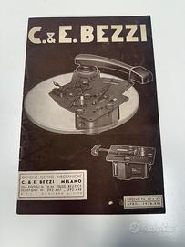 Listino originale C.& E. Bezzi Mi 1938 – Elettrome