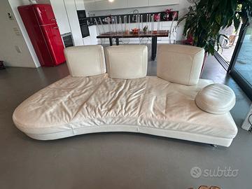 Divano in vera pelle lunghezza cm 270
