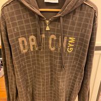 DATCH Felpa Zip Marrone TG XXL/XL/L