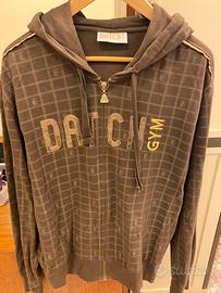 DATCH Felpa Zip Marrone TG XXL/XL/L