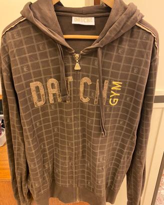 DATCH Felpa Zip Marrone TG XXL/XL/L