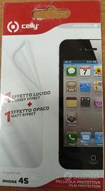 CELLY PELLICOLA PROTETTIVA PER iPHONE 4S (2 PEZZI)