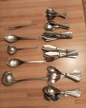 Set completo posate acciaio inox AMC 