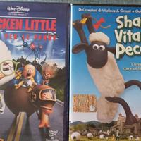 Coppia DVD Chicken Little & Shaun vita da pecora