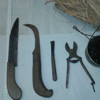 Attrezzi vecchi per potatura ed innesto