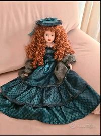 bambola in porcellana vintage da collezione