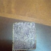 francobollo George v three peuce 1912 