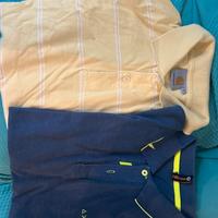 3 polo di marca Carhartt e Sun68 taglia M