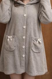 Vestaglia da notte in pile donna