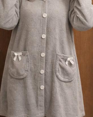 Vestaglia da notte in pile donna