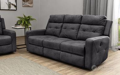 Divano 3 posti con 2 Recliner elettrici 