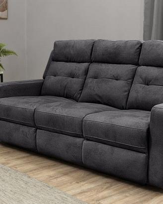 Divano 3 posti con 2 Recliner elettrici 