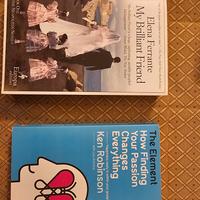 2 books My Brilliant Friend e The Element