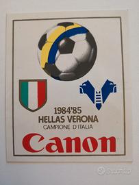 Hellas Adesivo scudetto '84/'85 con autografi