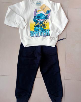 Tuta Stitch Disney NUOVA Leggermente Felpata 4 o 6