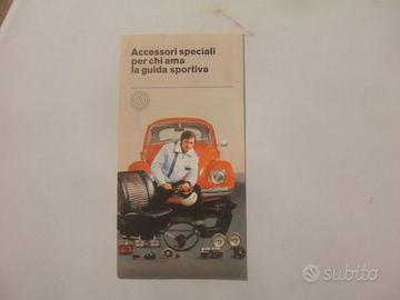 OPUSCOLO ACCESSORI SPORTIVI VOLKSWAGEN MAGGIOLINO.