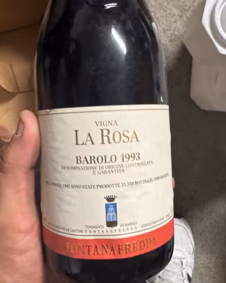 VINO ONTANAFREDDA BAROLO VIGNA LA ROSA 1993