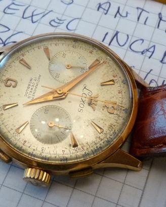 Laxos oro 18kt mov, Valjoux 92 originale.