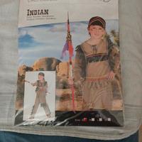 costume di carnevale indiano bambino misura s
