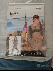 costume di carnevale indiano bambino misura s